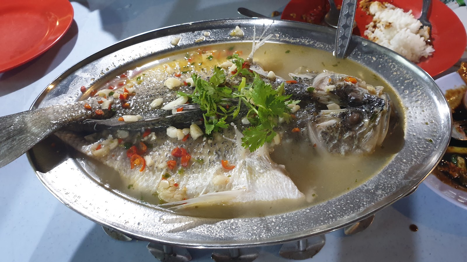 STEAMED SEABASS